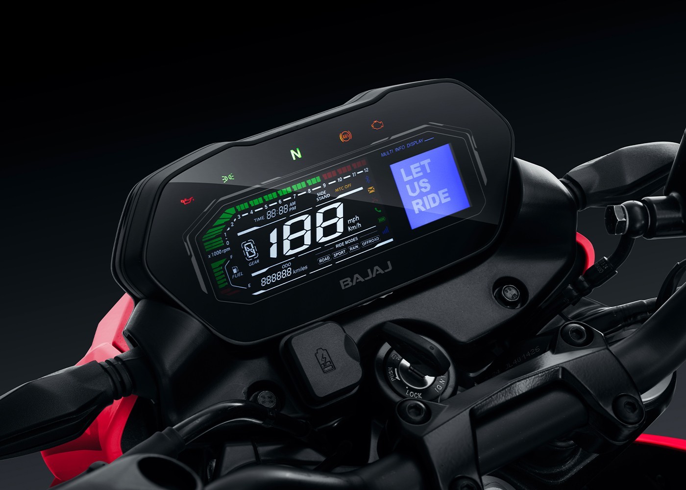 Мотоцикл Bajaj Pulsar NS400Z - Цифровая панель